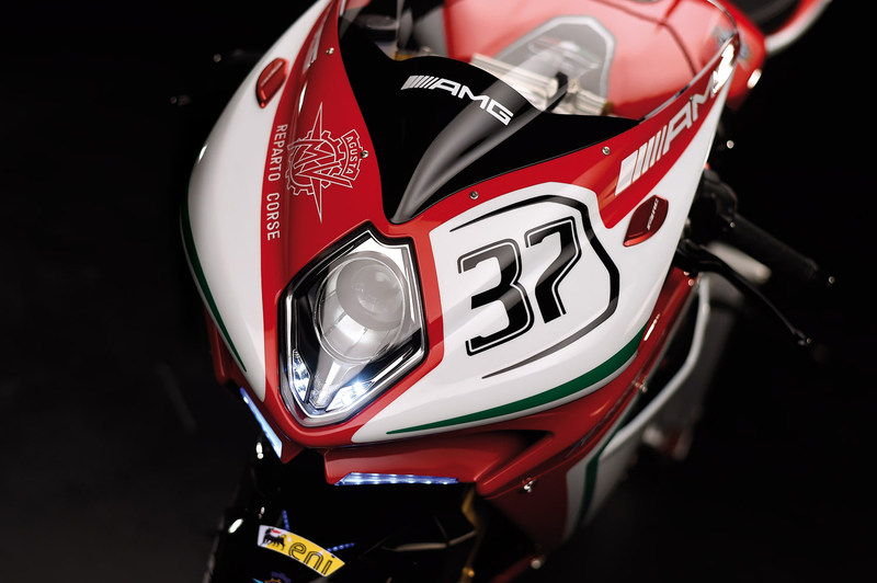 Illustration for article titled Limited-Edition MV Agusta F4 RC Superbike Lands With 212-HP, AMG Livery